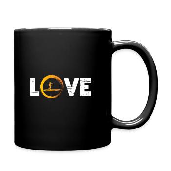 Sporty Hobby Leidenschaft Stand Up Paddle - Tasse einfarbig - Schwarz - Rechts