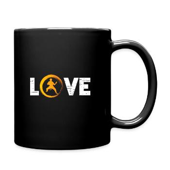 Sporty Hobby Leidenschaft Karate - Tasse einfarbig - Schwarz - Rechts