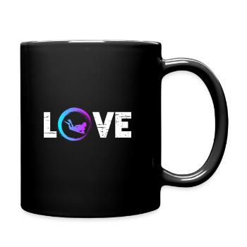 Sporty Hobby Leidenschaft Bodyboard - Tasse einfarbig - Schwarz - Rechts