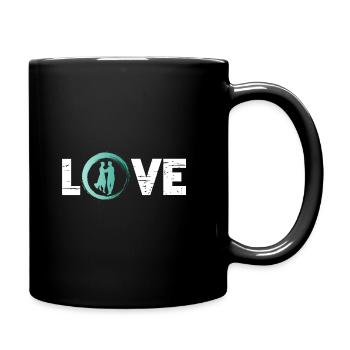 Sporty Hobby Leidenschaft Tanzen - Tasse einfarbig - Schwarz - Rechts
