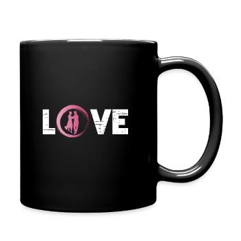 Sporty Hobby Leidenschaft Tanzen - Tasse einfarbig - Schwarz - Rechts
