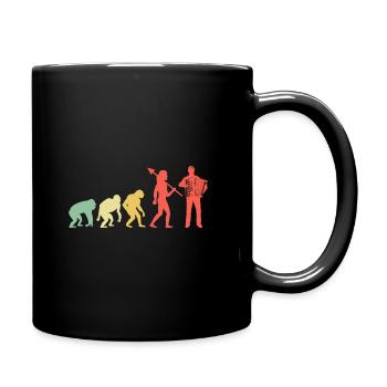 Evolution Accordion Instrument Accordionist Musici - Full Colour Mug - black - Right