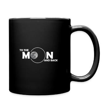 To the Moon and back - Mug uni - noir - Droite