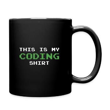 This Is My Coding Shirt Coder Programmer Computer - Tasse einfarbig - Schwarz - Rechts