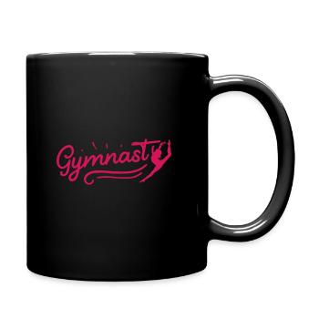 Retro Graphic Gymnast Gymnastics Acrobat Acrobatic - Tasse einfarbig - Schwarz - Rechts