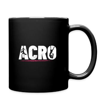Retro Graphic Gymnast Gymnastics Acrobat Acrobatic - Tasse einfarbig - Schwarz - Rechts
