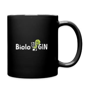 BioloGIN Gin Liebhaberin Gin Geschenkidee Gin - Tasse einfarbig - Schwarz - Rechts