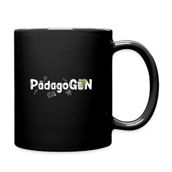 PädagoGIN - Geschenk für Gin Liebhaberin Damen Gin - Tasse einfarbig - Schwarz - Rechts