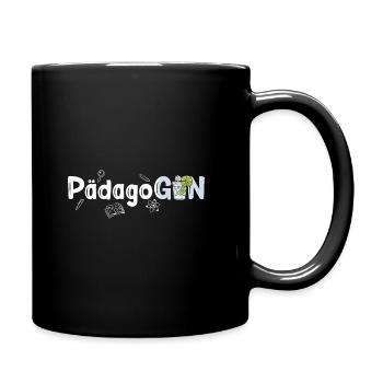 PädagoGIN - Geschenk für Gin Liebhaberin Wacholder - Tasse einfarbig - Schwarz - Rechts