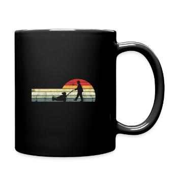 Retro Graphic Gardener Horticulturist Gardening La - Tasse einfarbig - Schwarz - Rechts
