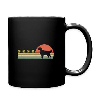 Rétro Vintage Golden Retriever GR Chien Golden Retri - Mug uni - noir - Droite