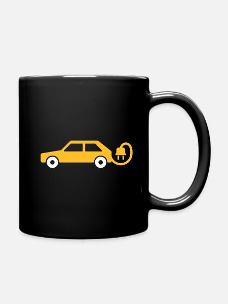 E-AUTO - Tasse einfarbig - Schwarz