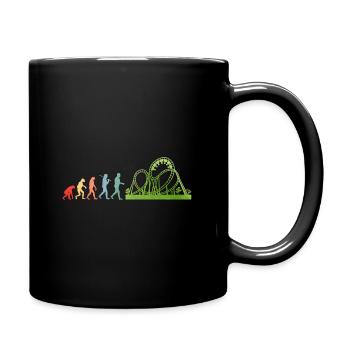 Achterbahn - Tasse einfarbig - Schwarz - Rechts