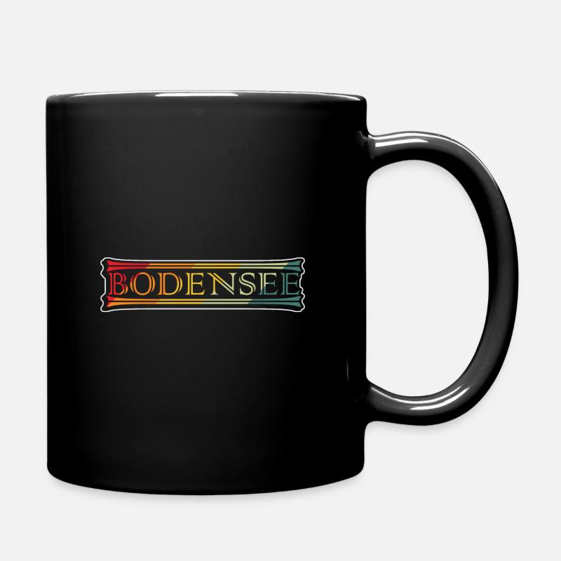 Bodensee - Tasse einfarbig - Schwarz