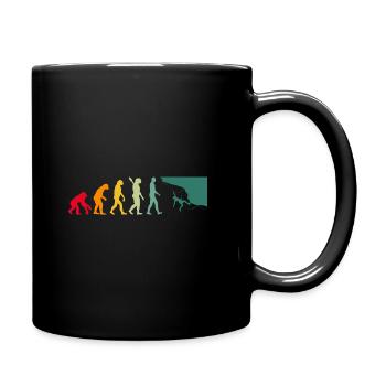 Evolution Graphic Climbing Climber Bouldering Boul - Tasse einfarbig - Schwarz - Rechts