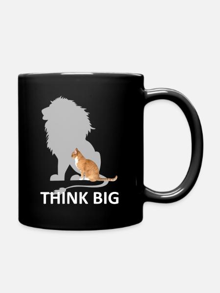 Cat Maine Coon Persian Gift Animal Love - Full Colour Mug - black