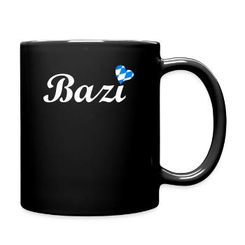 BAZI Dialekt aus Bayern super zum - Tasse einfarbig - Schwarz - Rechts
