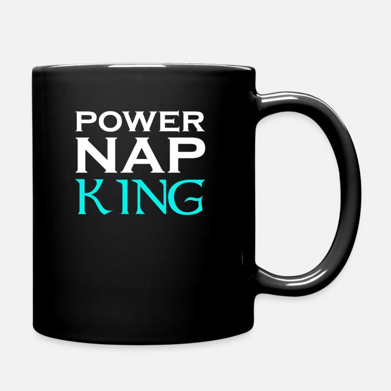 Power Nap King Design Motif - Mug uni - noir