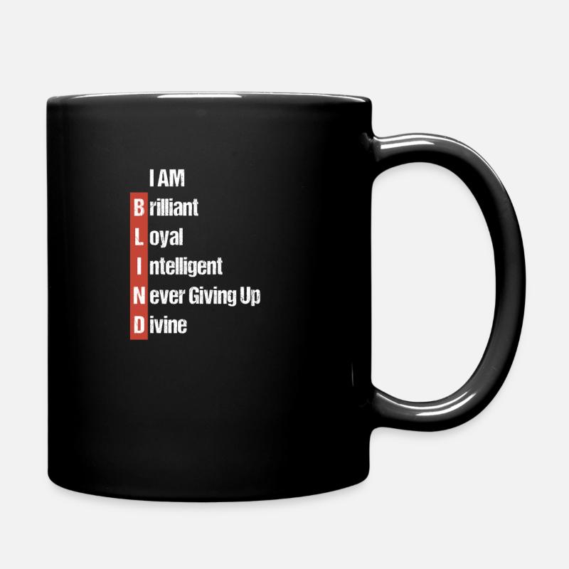 Blind - Tasse einfarbig - Schwarz