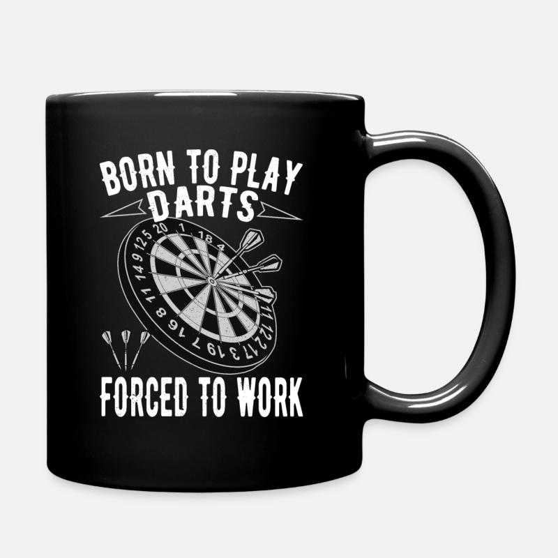Born to play Darts - Tasse einfarbig - Schwarz