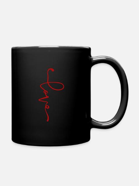 Love - Full Colour Mug - black