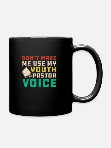 Pastor - Full Colour Mug - black