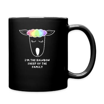 Moutons arc-en-ciel moutons arc-en-ciel LGBTQ - Mug uni - noir - Droite