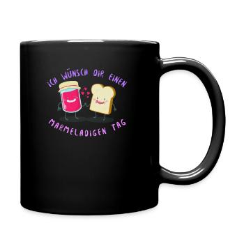 Marmelade Marmeladig - Tasse einfarbig - Schwarz - Rechts