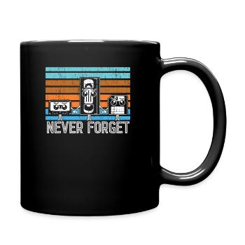 Retro Never Forget Vintage Gift Idea - Full Colour Mug - black - Right