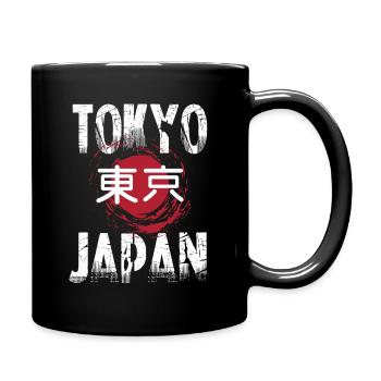 Tokyo, Japan - Tasse einfarbig - Schwarz - Rechts