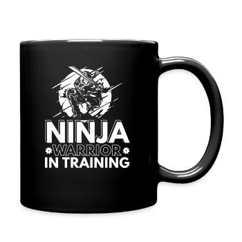 Ninja Warrior In Training | Ninja Warrior Gift - Full Colour Mug - black - Right