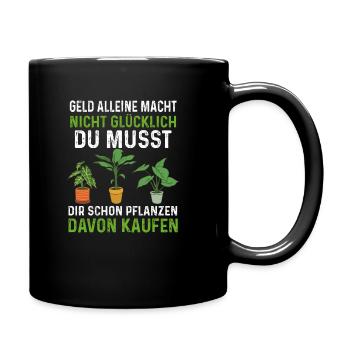 Gärtner - Tasse einfarbig - Schwarz - Rechts
