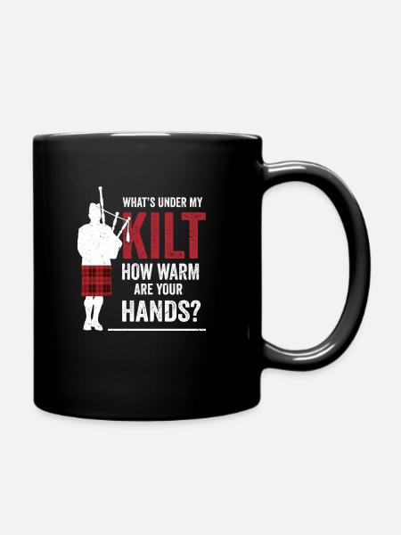 Kilt - Tasse einfarbig - Schwarz