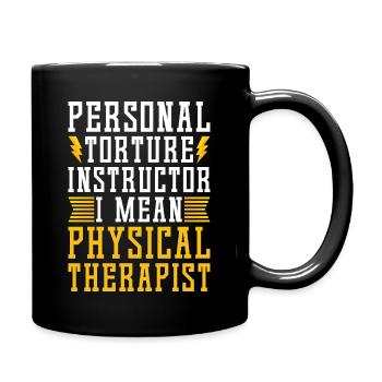 Physiothérapeutes - Mug uni - noir - Droite