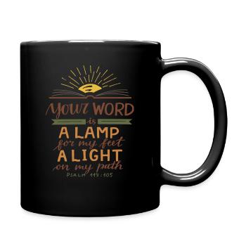 Your Word Is a Lamp for My Feet - Mug uni - noir - Droite