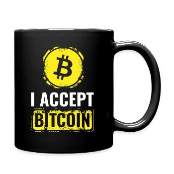 Bitcoin Crypto Currency T-shirt - Full Colour Mug - black - Right