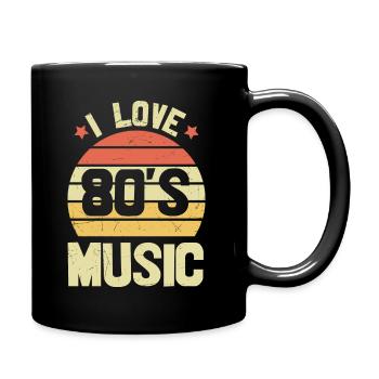 Retro Vintage 80er T-Shirt Lustig - Tasse einfarbig - Schwarz - Rechts