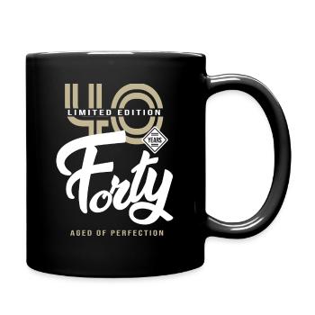 40 years forty Birthday gift 40 years - Full Colour Mug - black - Right