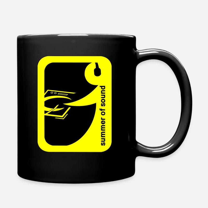 Summer of Sound Logo Schwarz Gelb - Tasse einfarbig - Schwarz