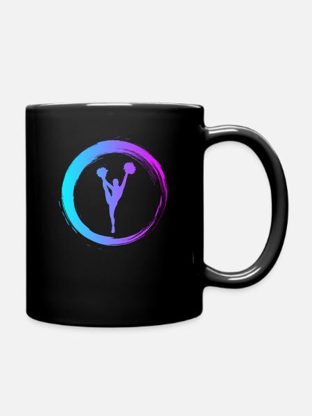 Sporty Hobby Leidenschaft Cheerleading - Tasse einfarbig - Schwarz