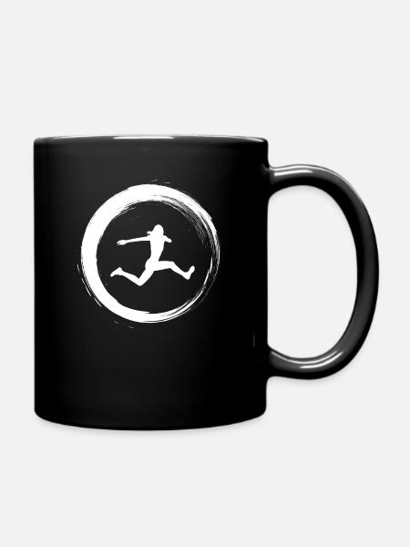 Sporty Hobby Leidenschaft Dreisprung - Tasse einfarbig - Schwarz