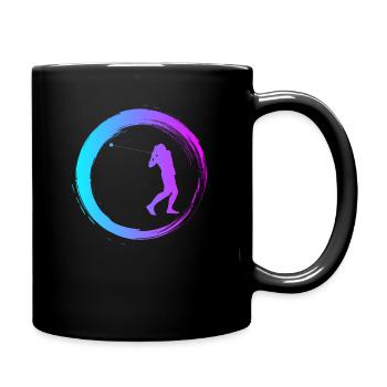 Sporty Hobby Leidenschaft Hammerwurf - Tasse einfarbig - Schwarz - Rechts