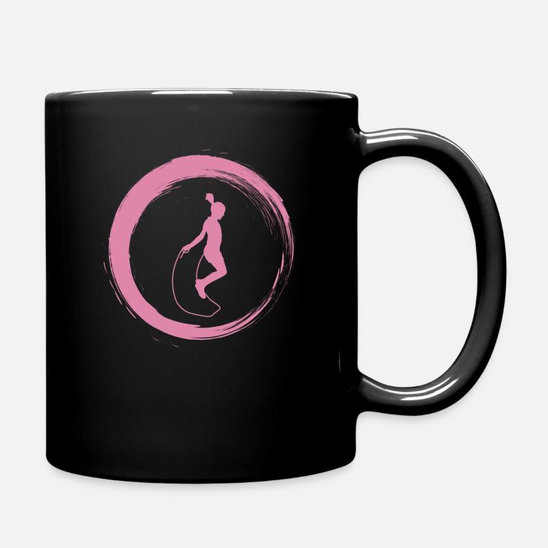 Sporty Hobby Leidenschaft Seilspringen - Tasse einfarbig - Schwarz