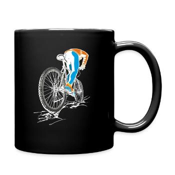 Mountain bikers, - Full Colour Mug - black - Right