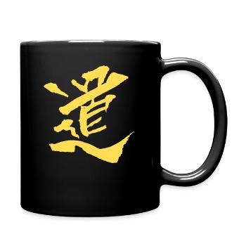Do (Weg) Japanisch - Tasse einfarbig - Schwarz - Rechts