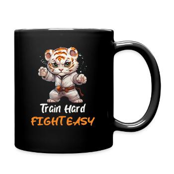 Lions Bébé Train Dur Combat Facile - Mug uni - noir - Droite