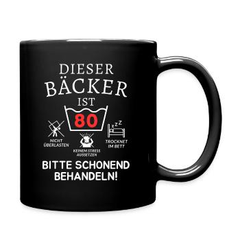 Ce boulanger a 80 ans. - Mug uni - noir - Droite