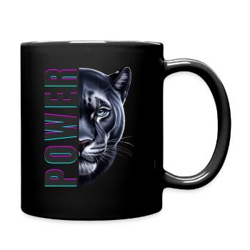 Black_Panther_Power - Tasse einfarbig - Schwarz - Rechts