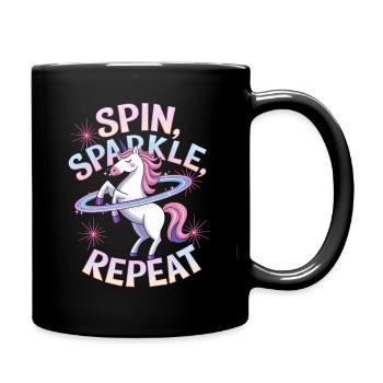 Dance Hoop Unicorn Dancer Hoop - Full Colour Mug - black - Right