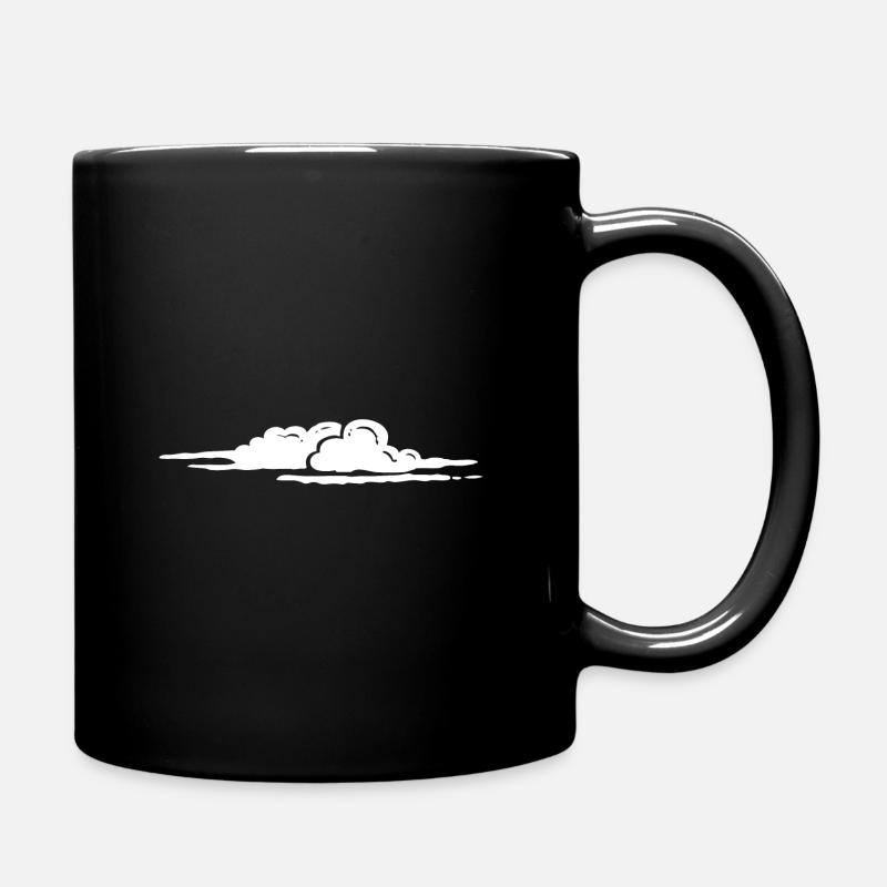 Wolke - Tasse einfarbig - Schwarz